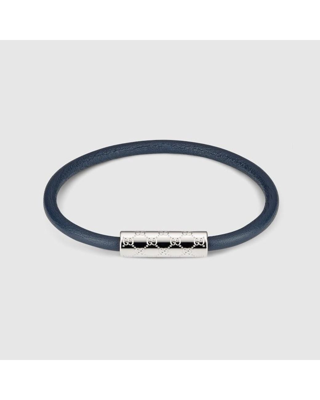 Gucci Blue Bracelet With Gg Detail