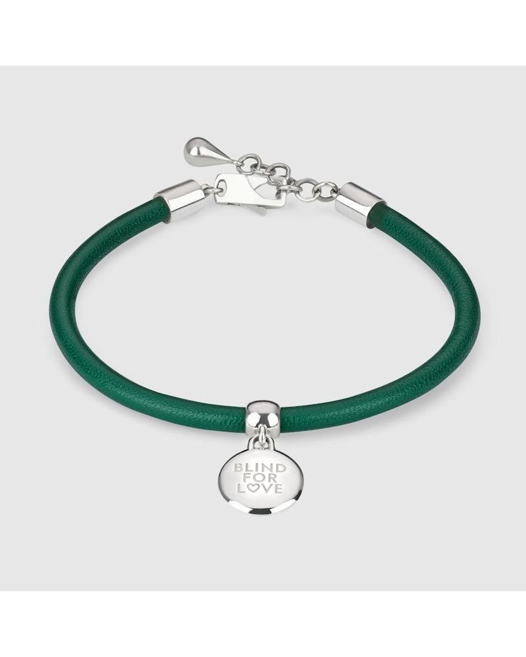 Gucci Blind For Love Charm Bracelet in Green Lyst UK
