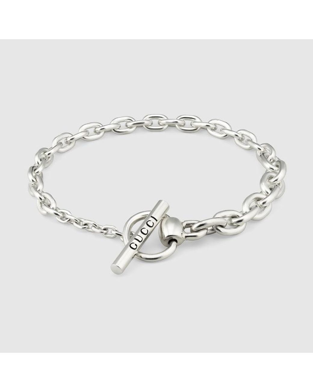 Sold at Auction: A sterling silver bracelet, Gucci, Horsebit