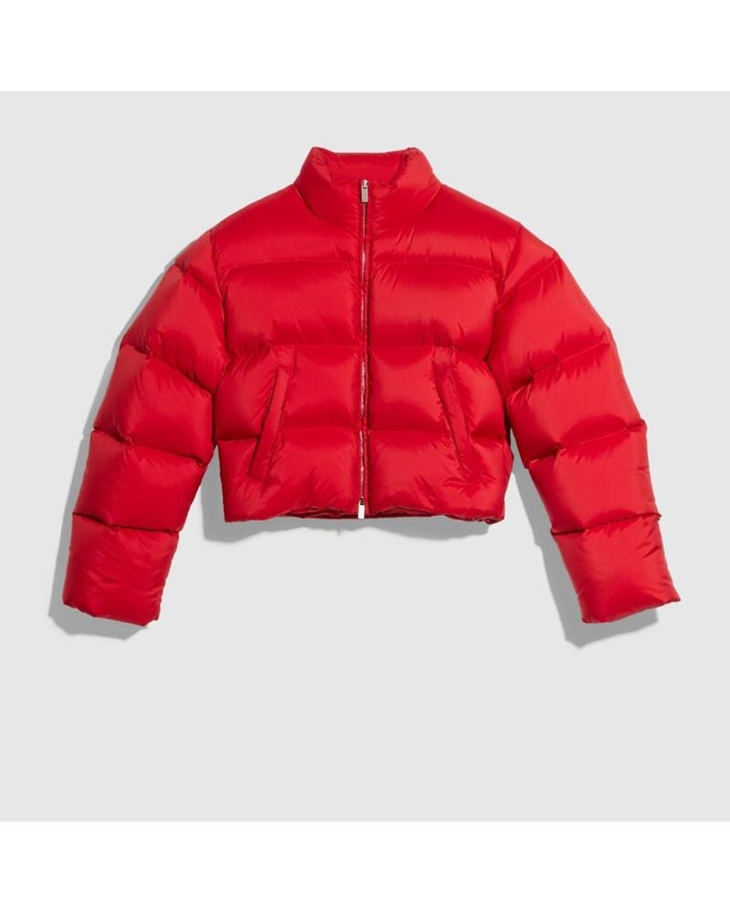 Gucci Red Padded Polyester Puffer Jacket, Size M, Ready-To-Wear