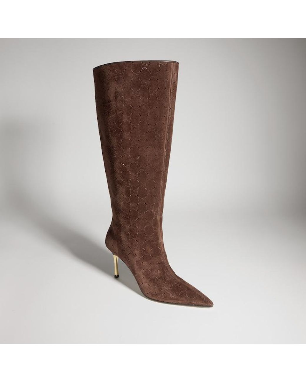 Gucci Brown Bombshell Boot, Suede
