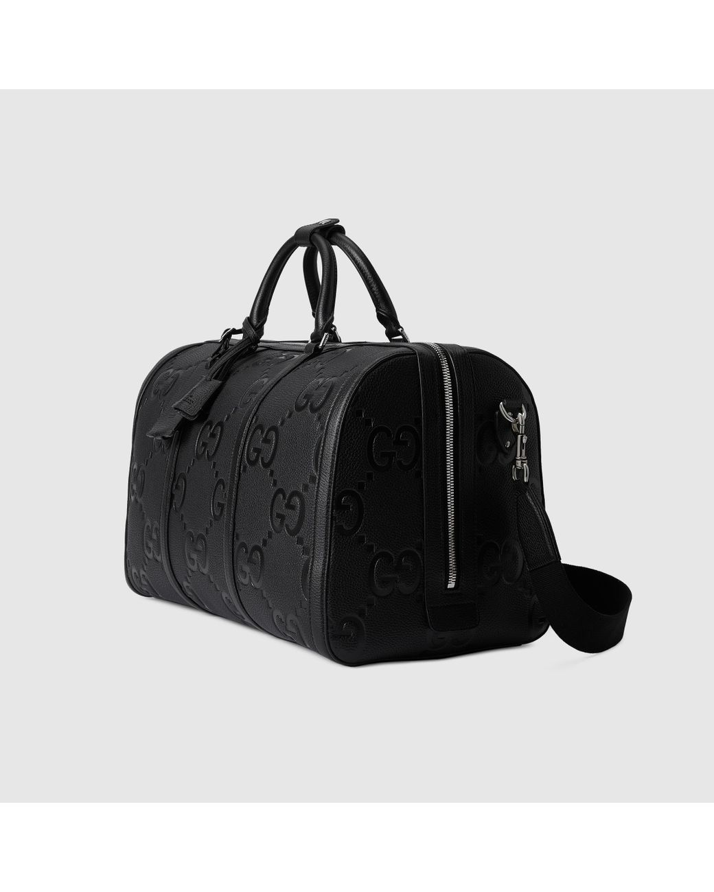 Jumbo GG Small Canvas Duffel Bag in Black - Gucci