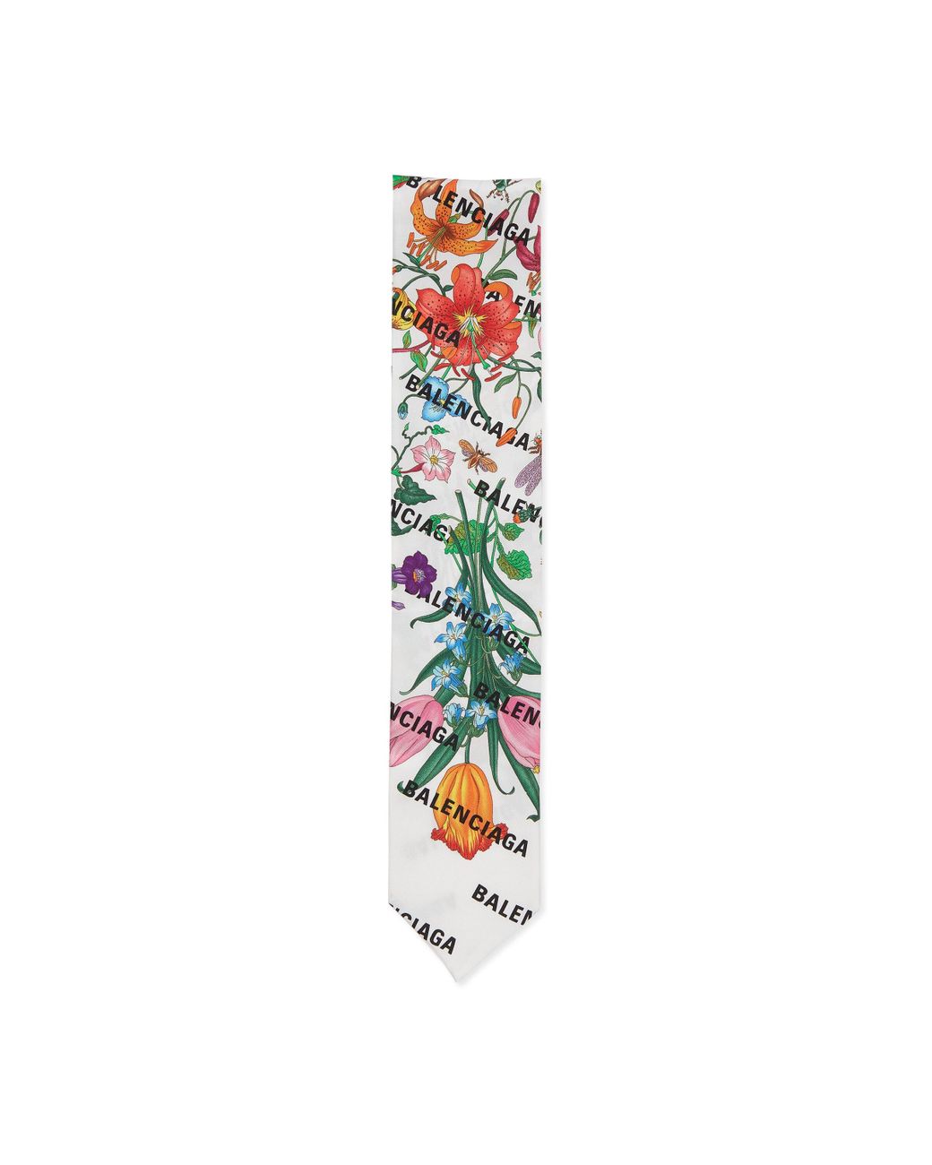 Japanese Floral Print Twilly Scarf, Neck Bow, Neck Tie