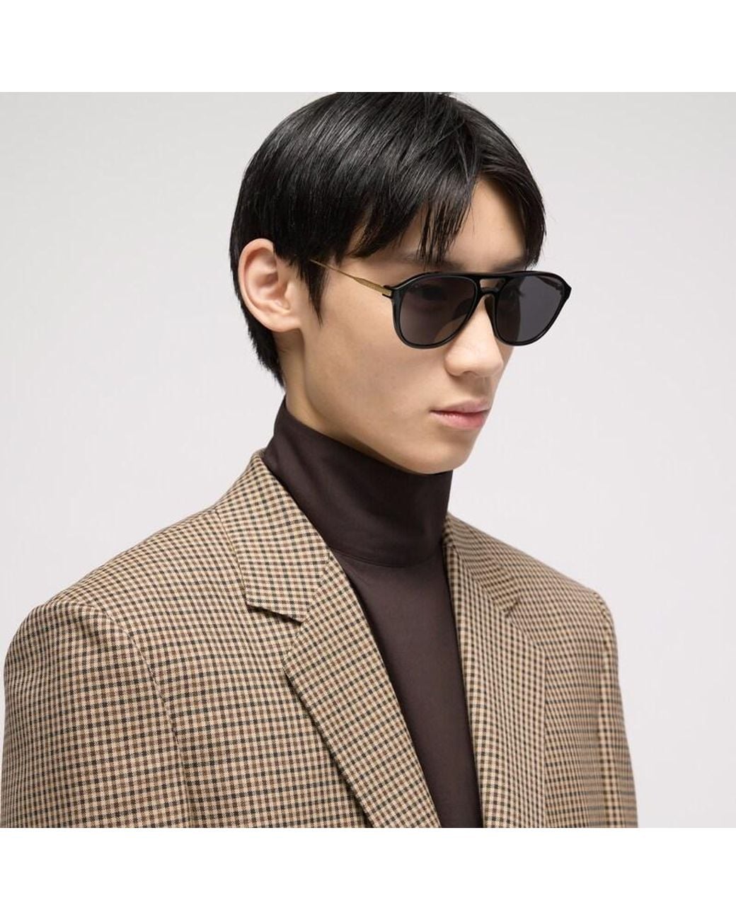 Gucci Black Specialized-Fit Navigator Sunglasses for men