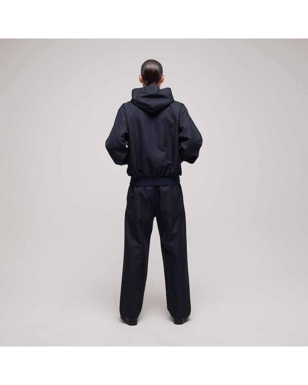 Gucci Blue Gg Cotton Canvas Pants for men