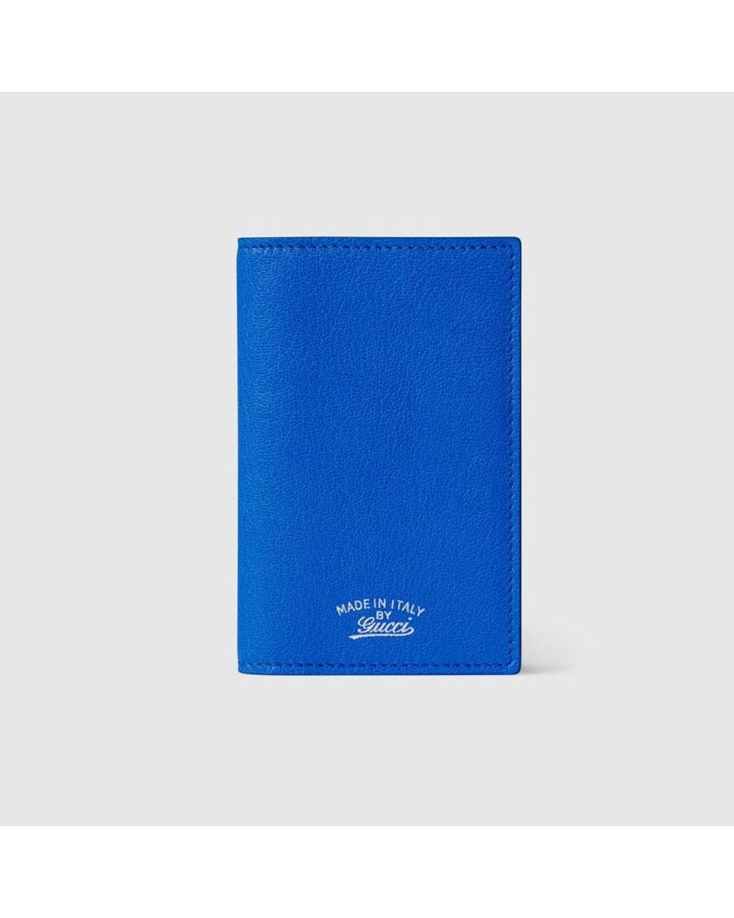 Gucci Blue Lira Card Case for men
