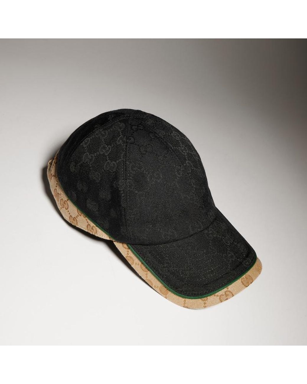 Gucci Black Gg Cotton Canvas Baseball Hat for men