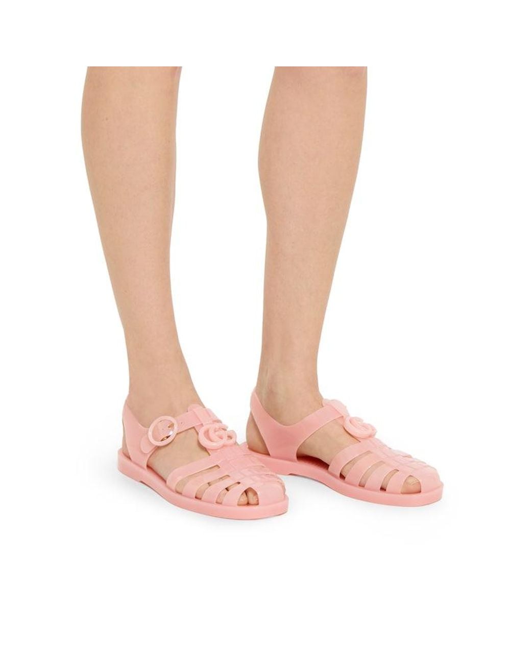 Gucci Pink Sandal With Double G
