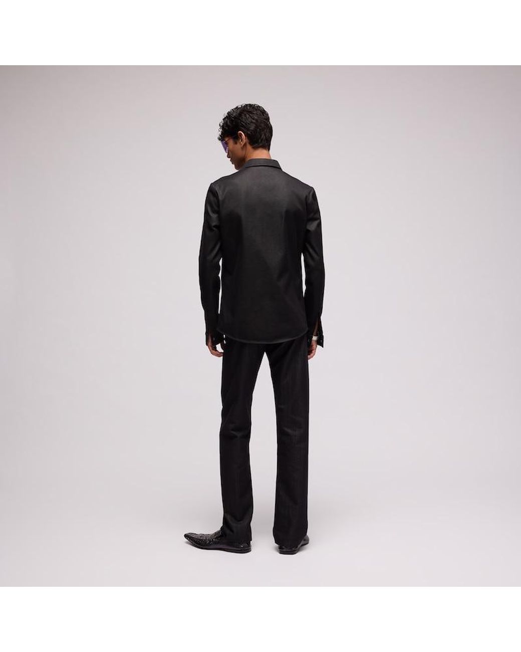 Gucci Black Cotton Blend Denim Pants