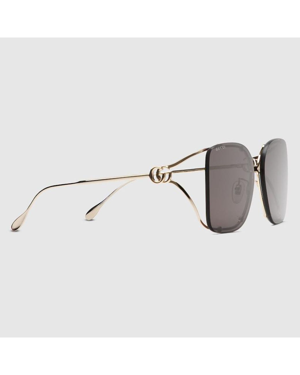 Gucci Brown Square Frame Sunglasses