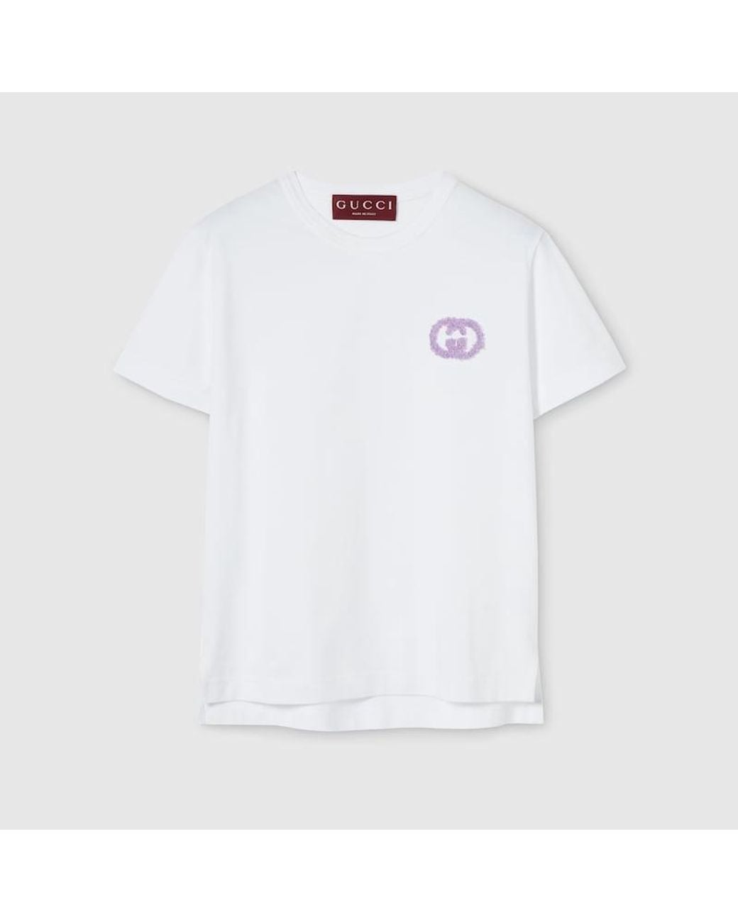 Gucci White Medium Cotton Jersey T-Shirt