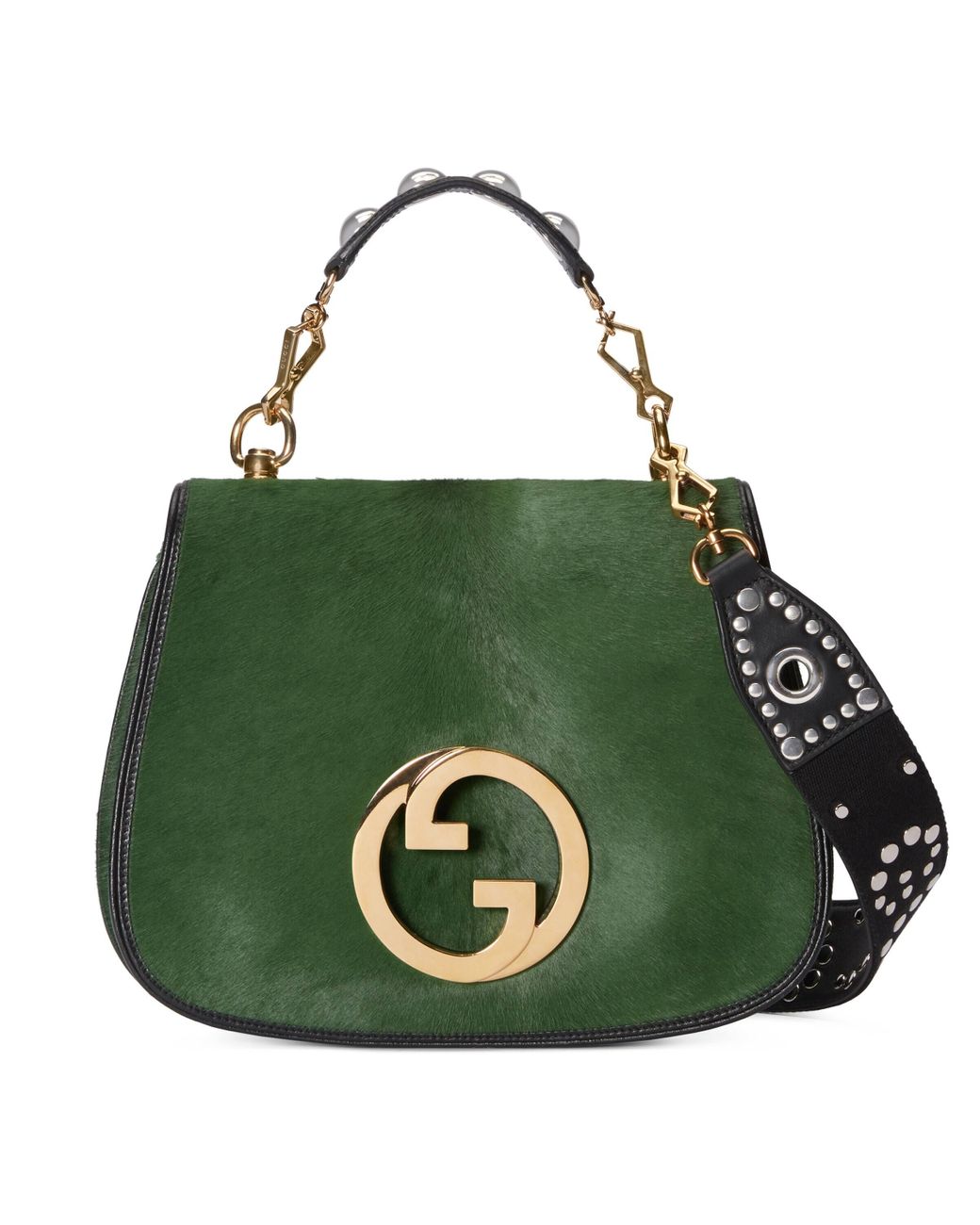 Gucci Blondie Calf Hair Medium Bag in Green Lyst