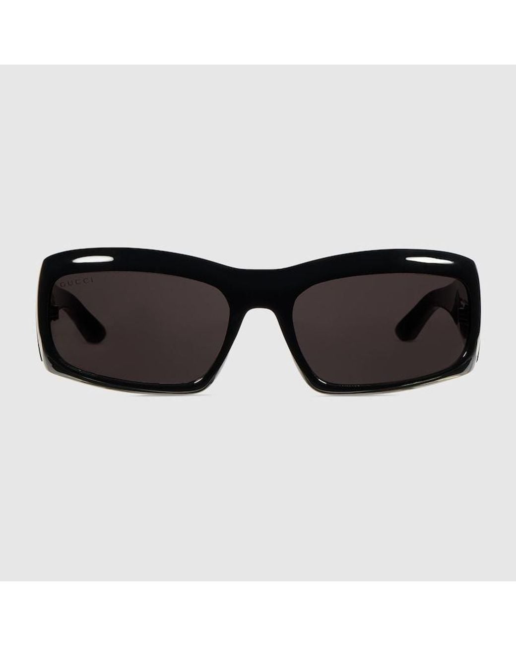 Gucci Black Geometric Frame Sunglasses
