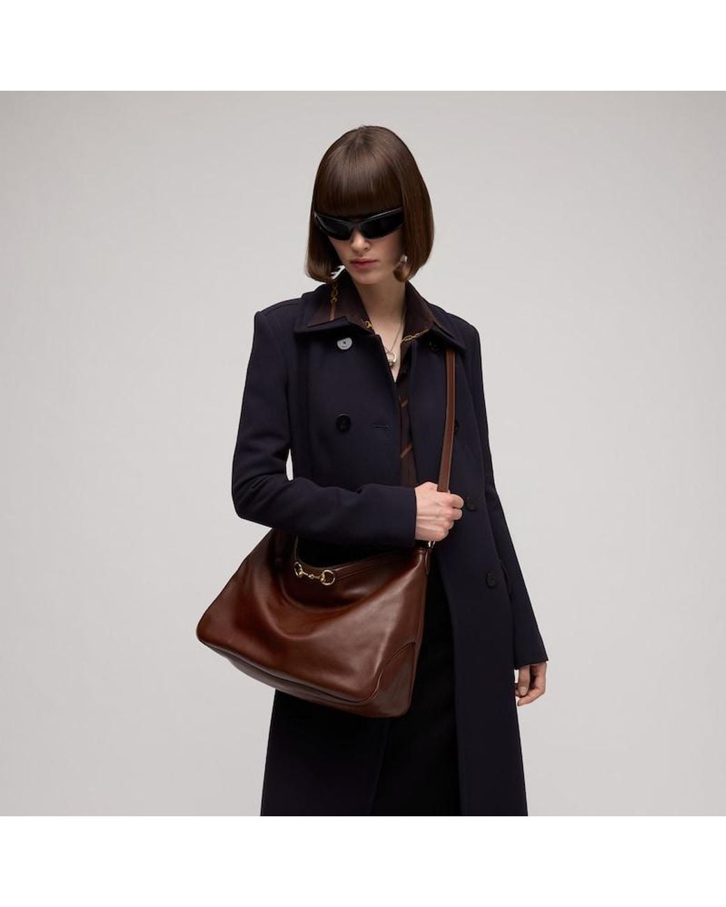 Gucci Starlet Large Shoulder Bag in Brown | Lyst UK