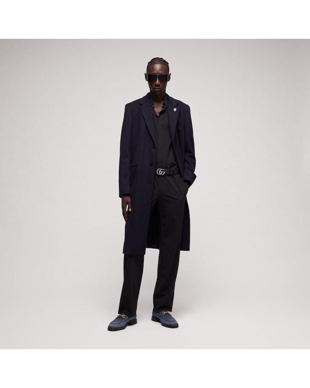 Gucci Blue Loafer With Horsebit And Lug Sole, Uk for men