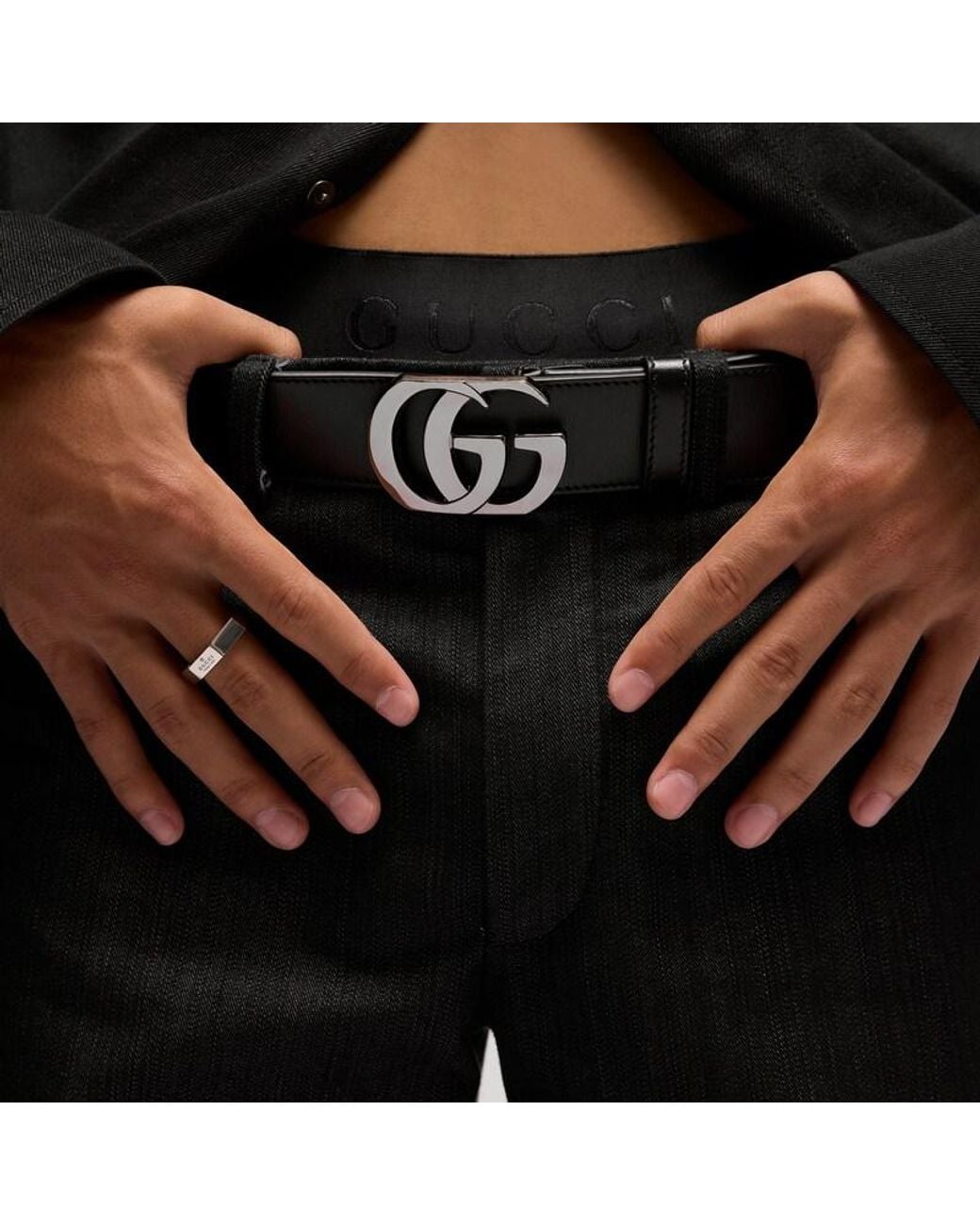 Gucci Black Light Silk Jersey Trunks With Print for men