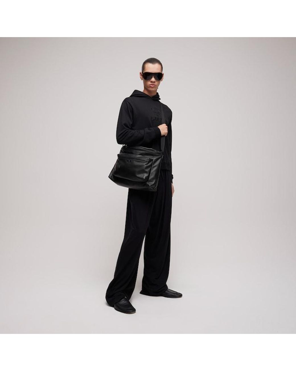 Gucci Black Tag Large Crossbody Bag for men