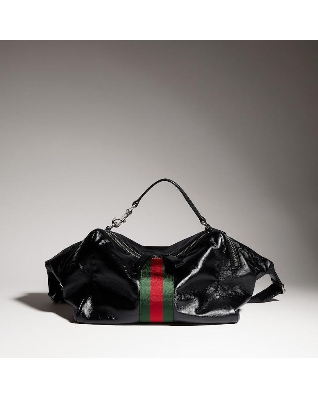 Gucci Black Small Crossbody Bag With Web for men
