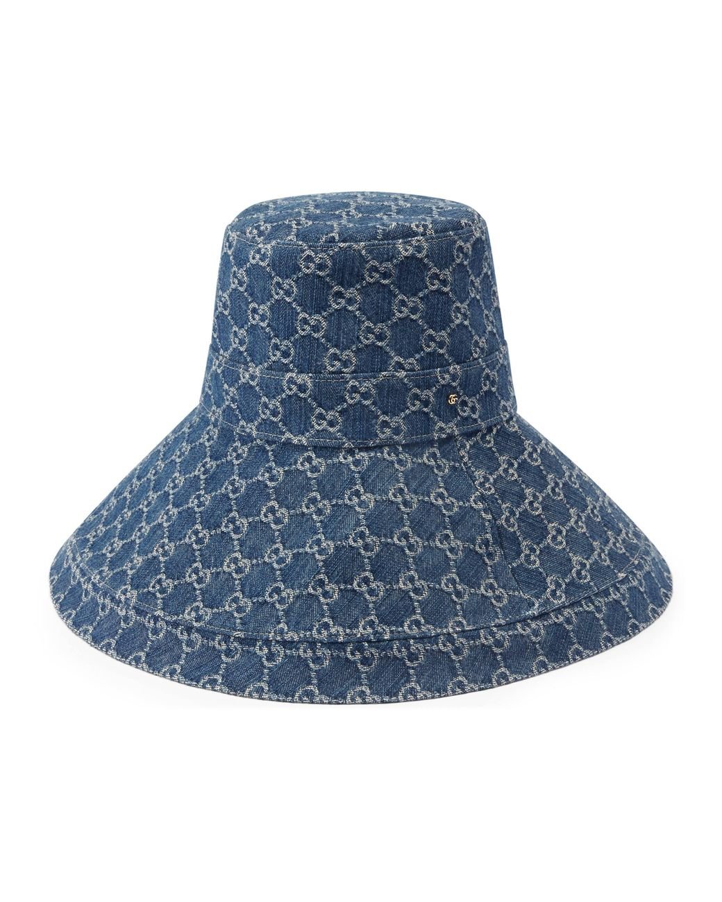 Gucci Eco Washed Denim Wide Brim Hat in Blue Lyst
