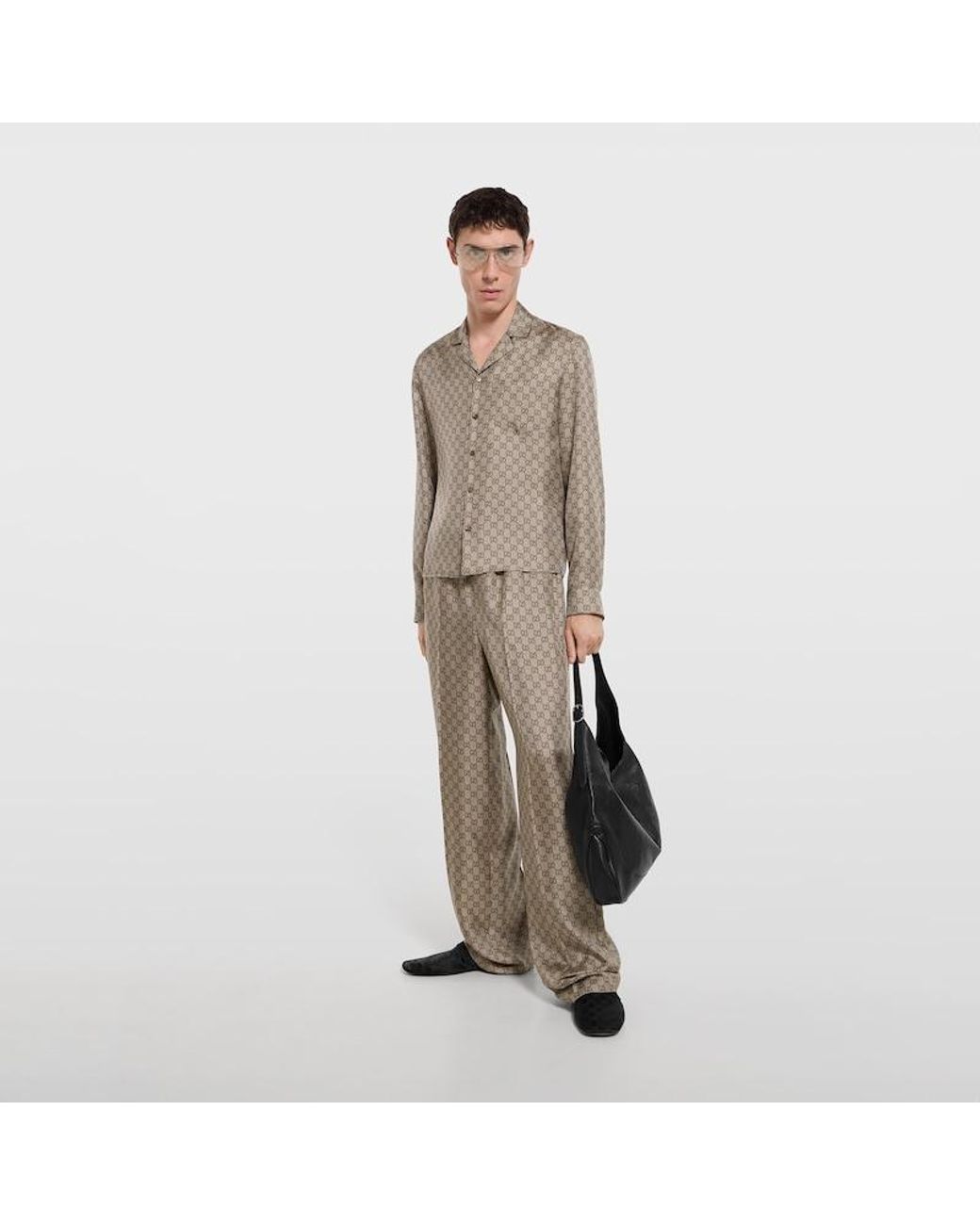 Camicia Bowling di Gucci in Natural da Uomo