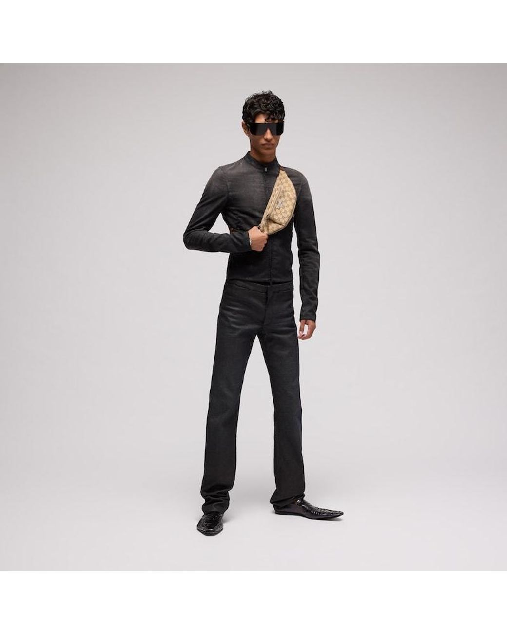 Gucci Black Cotton Viscose Jacket With Python Effect, Size 56 It, Ready-To-Wear for men