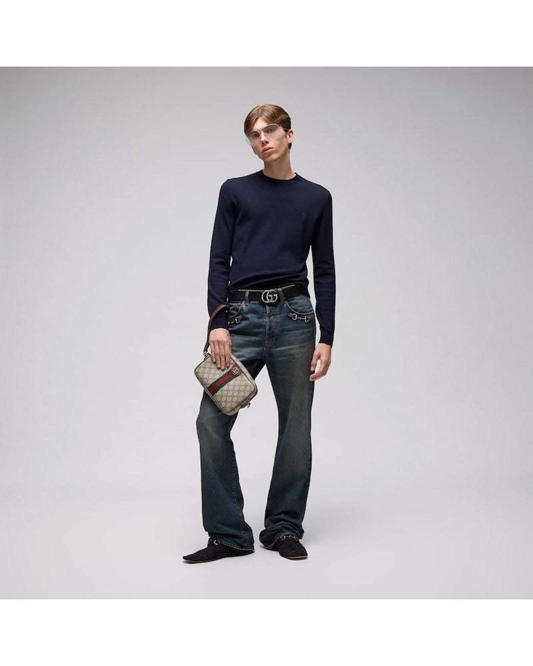 Gucci Natural Ophidia Small Crossbody Bag, Gg Canvas for men