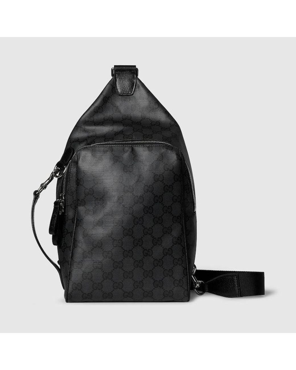 Gucci Black Essence Classic Medium Sling Bag for men