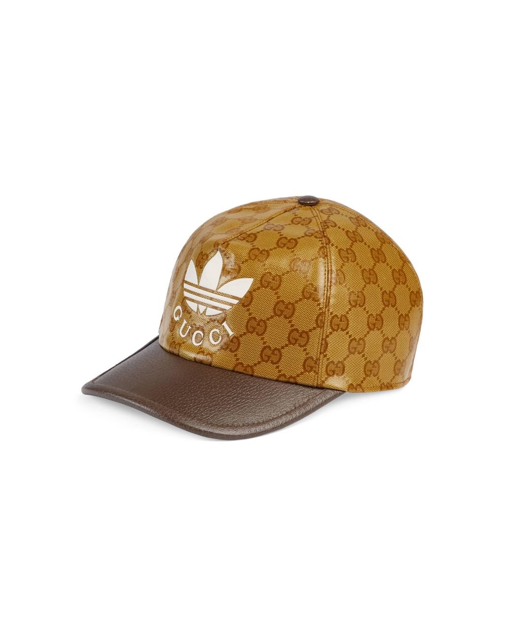 Cornwall kortademigheid Fondsen Gucci Adidas X Baseball Hat in Brown for Men | Lyst