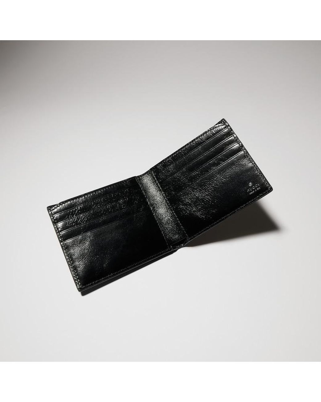 Gucci Black Bi-Fold Wallet With Interlocking G for men