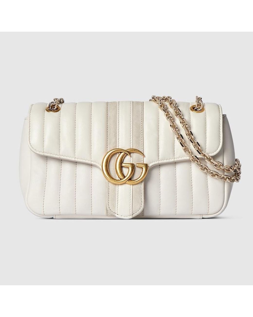 Gucci Metallic Jetset Gg Marmont Medium Shoulder Bag
