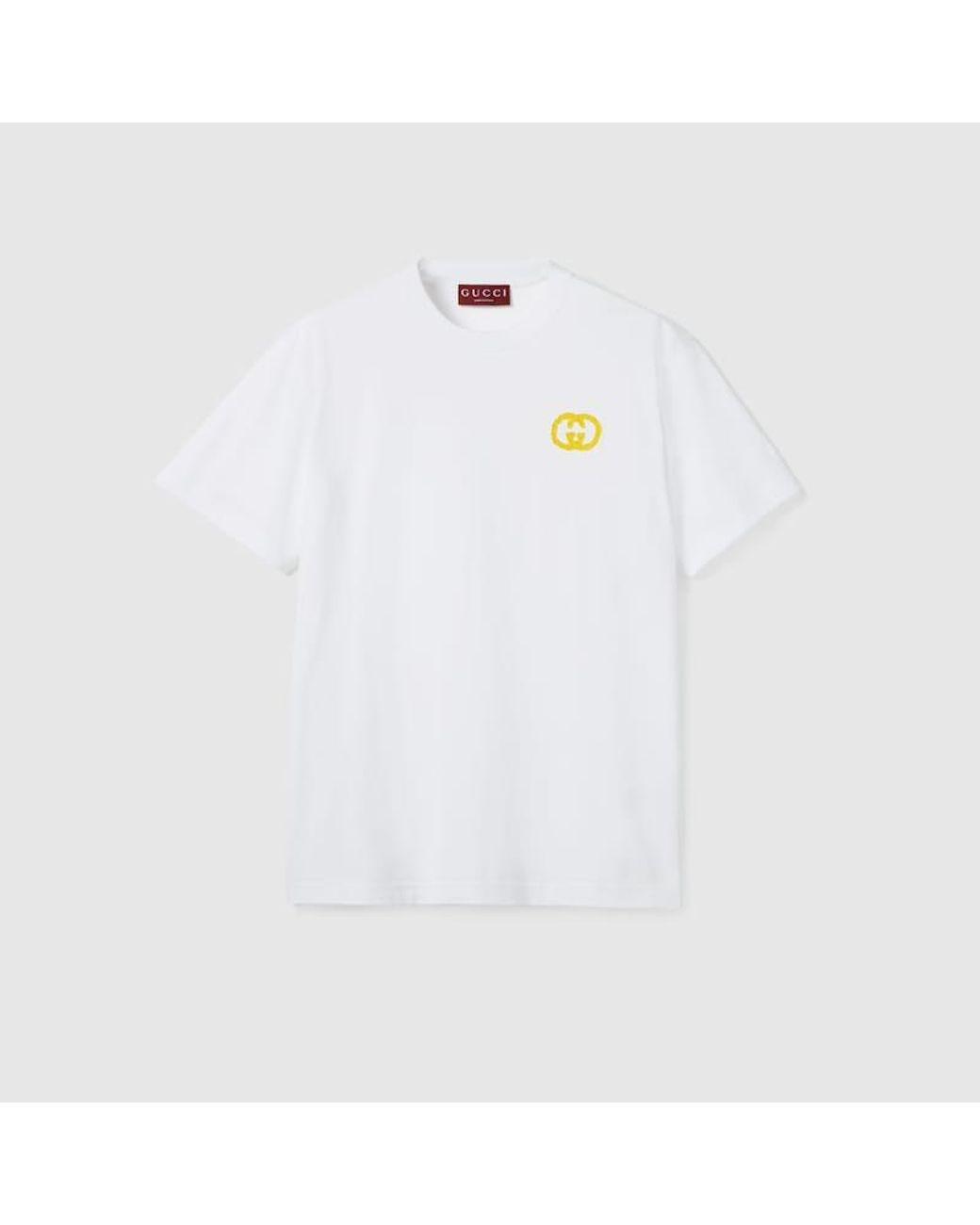 Gucci White Medium Cotton Jersey T-Shirt
