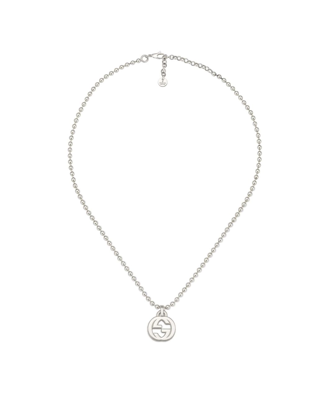 gucci womens silver necklace