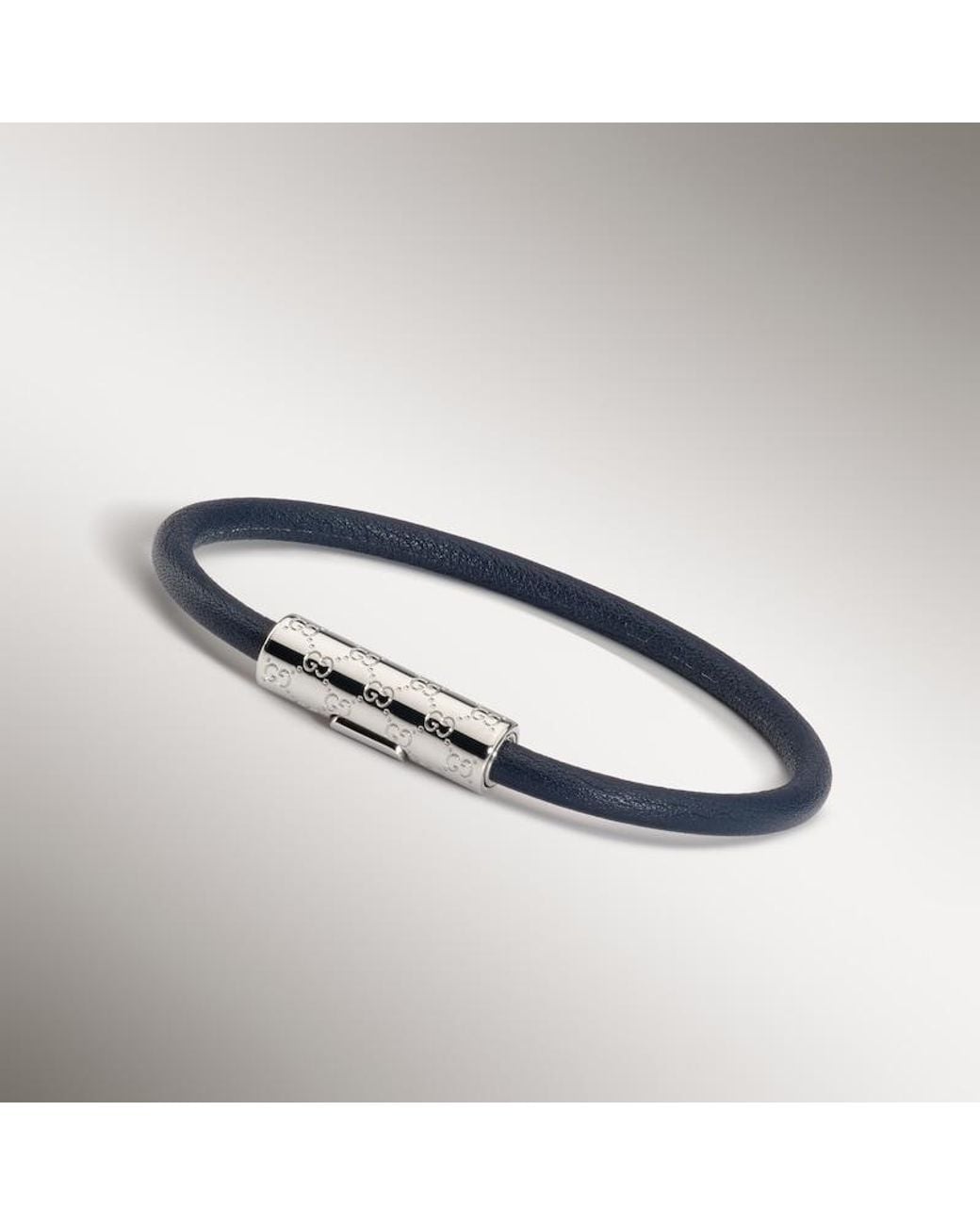 Gucci Blue Bracelet With Gg Detail