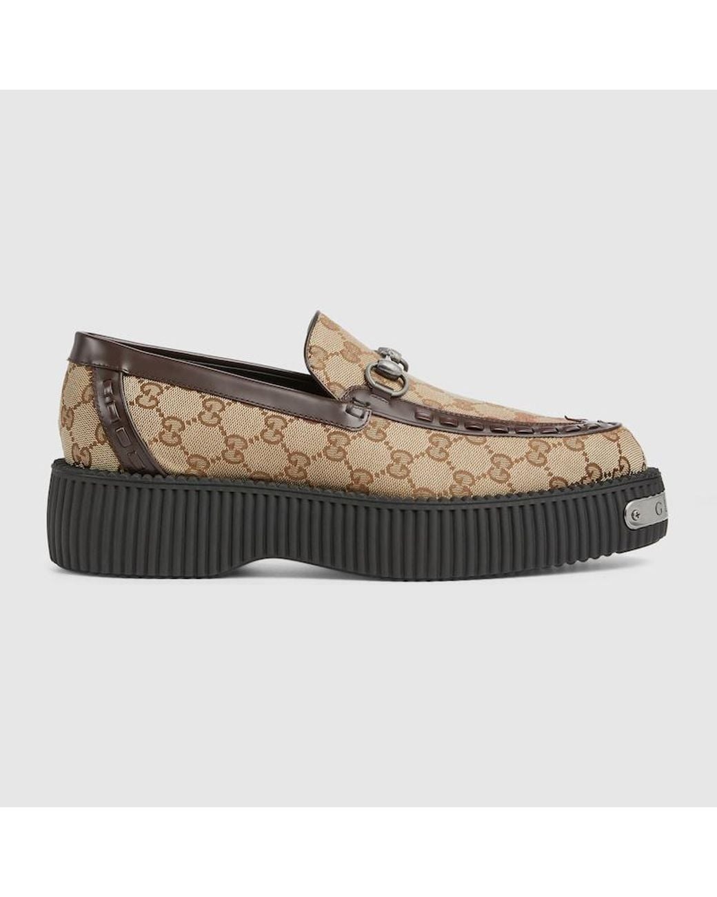 GG ESPADRILLE LOAFER LEMON AND BLACK CANVAS main image 1