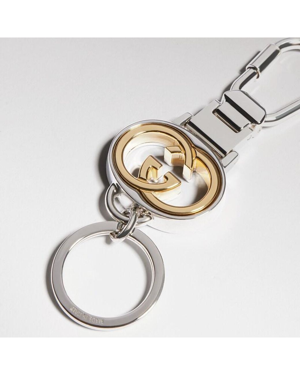 Gucci Metallic Key Chain With Interlocking G for men