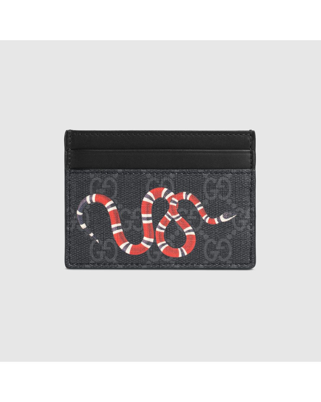 Gucci Segeltuch Kartenetui aus GG Supreme mit Kingsnake-Print in Schwarz  für Herren - Sparen Sie 8% - Lyst