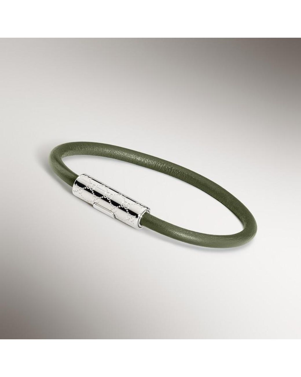 Gucci Metallic Bracelet With Gg Detail