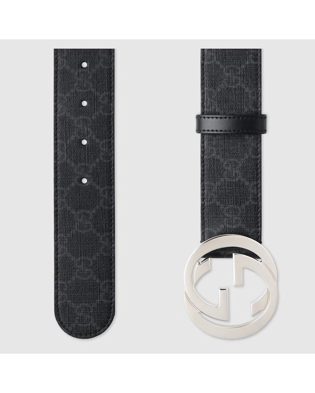 Ceinture En Toile Suprême GG Avec Boucle GG Gucci pour homme en coloris  Noir | Lyst