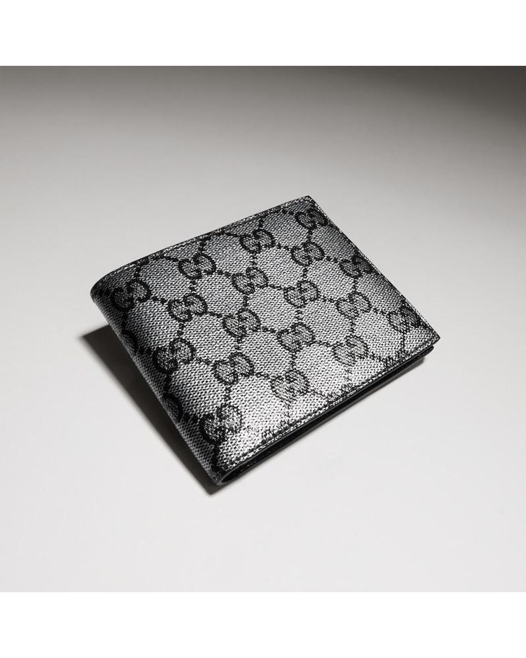 Gucci Gray Bi-Fold Wallet With Gg for men