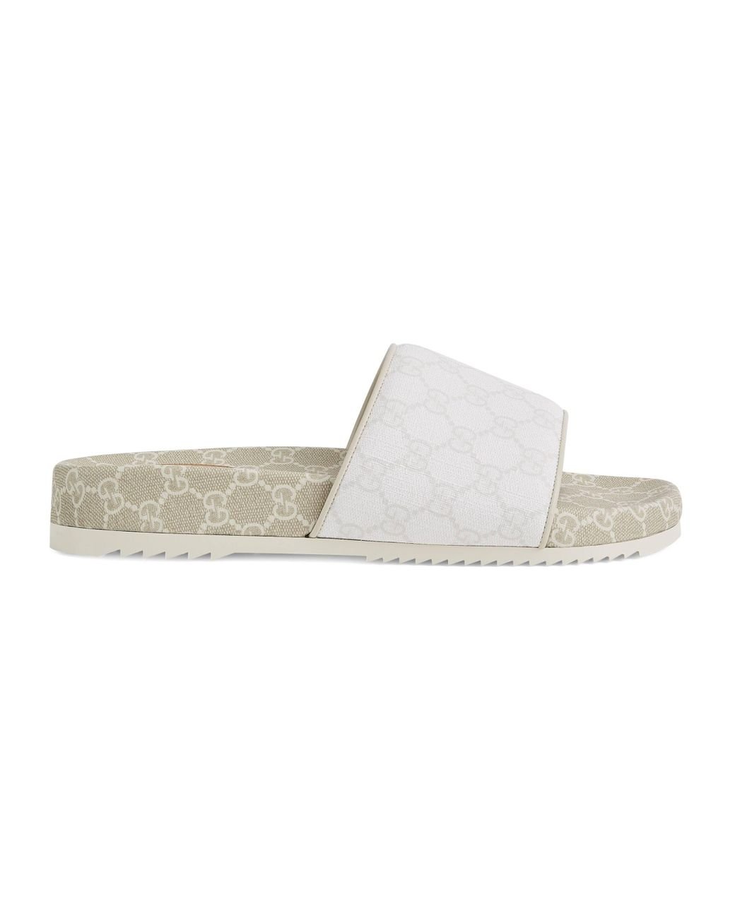 Gucci GG Slide Sandal in White for Men | Lyst