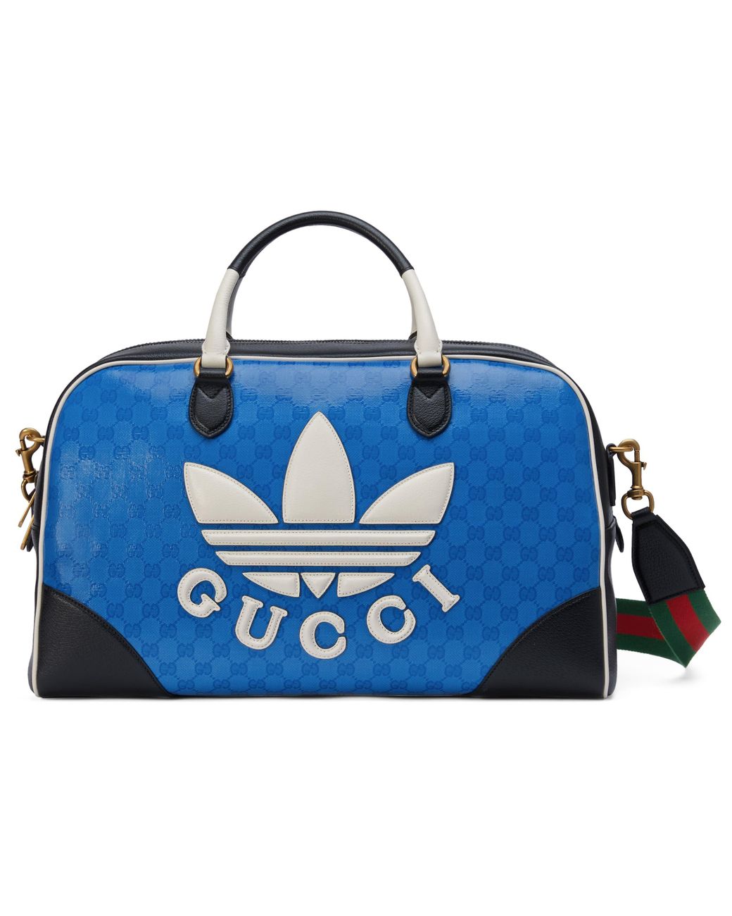 Gucci Adidas X Large Duffle Bag, Blue, Leather for Men | Lyst