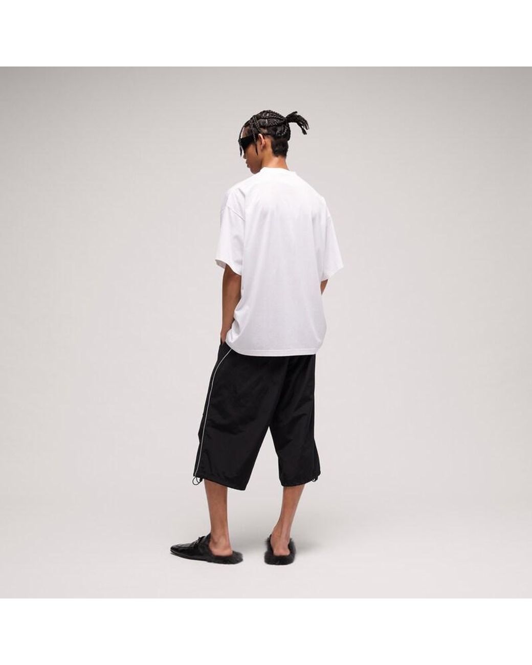 Gucci White Lightweight Silk Jersey T-Shirt With Embroidery for men