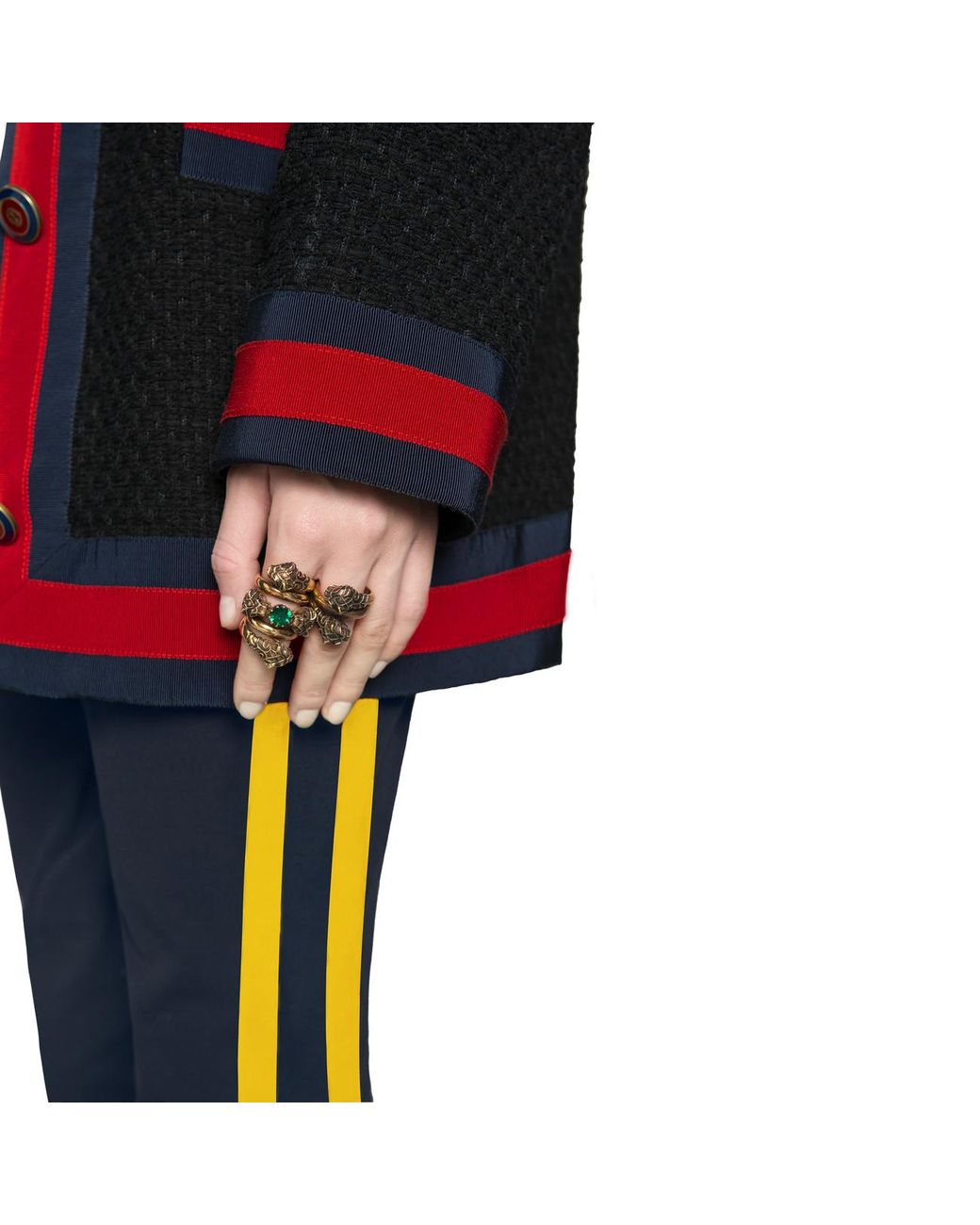 Gucci tiger ring gold deals