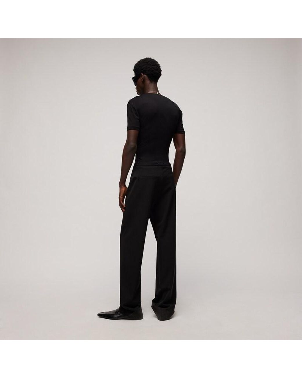 Gucci Black Technical Stretch Wool Pants