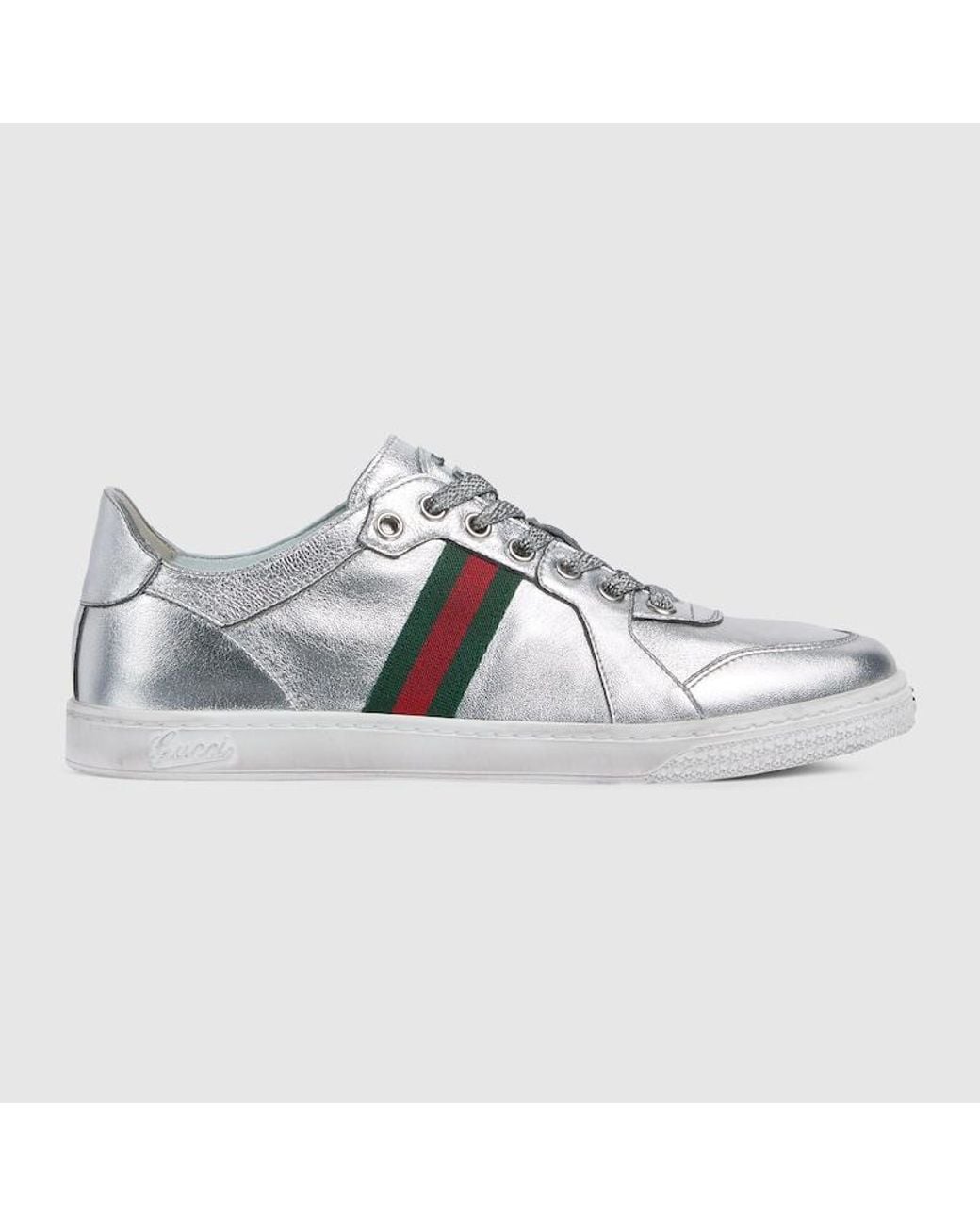 Gucci Metallic Stretch Low-Top Trainer