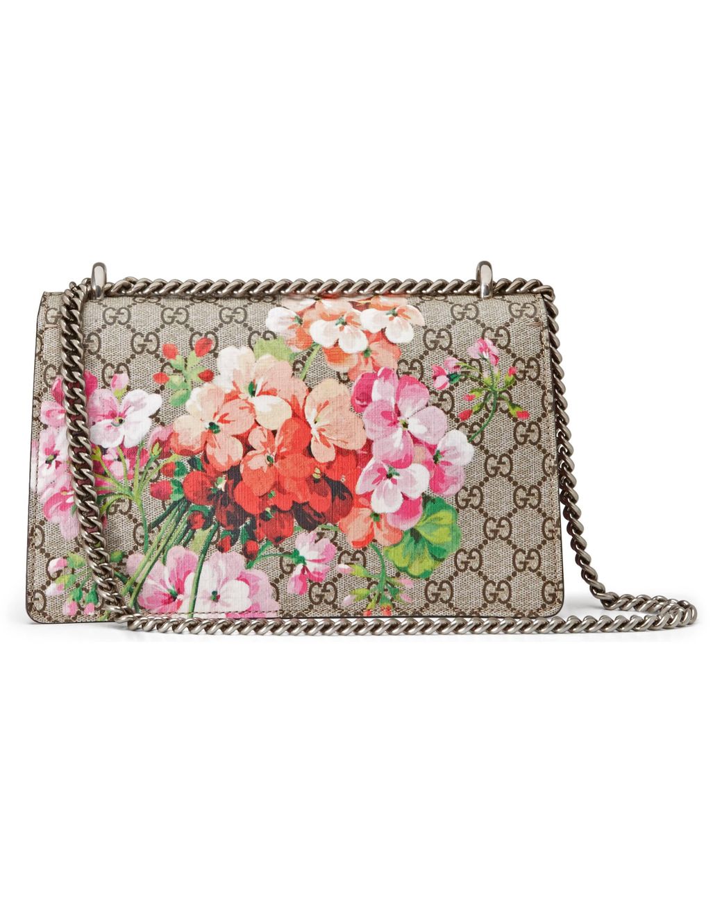 dionysus small gg blooms shoulder bag