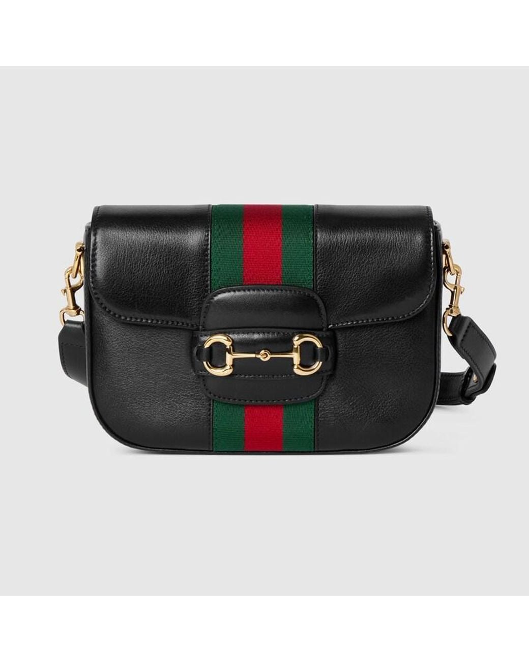 Gucci Black Horsebit 1955 Small Shoulder Bag