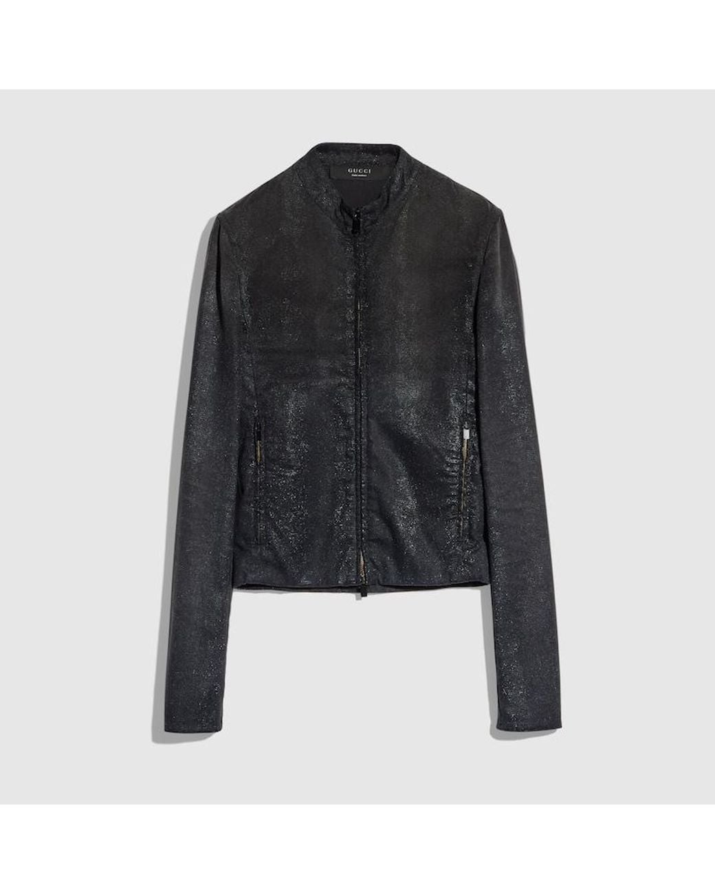 Gucci Black Cotton Viscose Jacket With Python Effect, Size 56 It, Ready-To-Wear for men