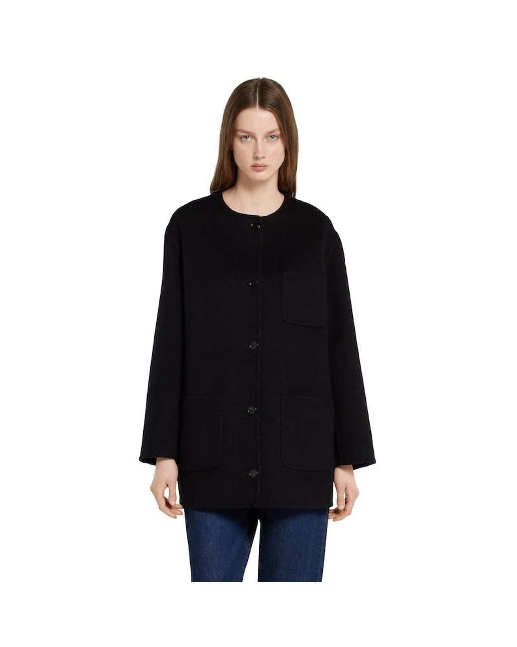 Gucci Black Reversible Wool Silk Jacket