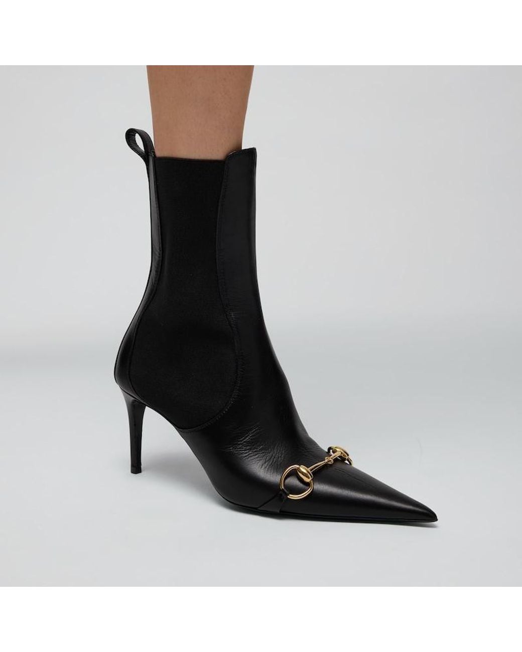 Gucci Black Donna Bootie, .5 Uk